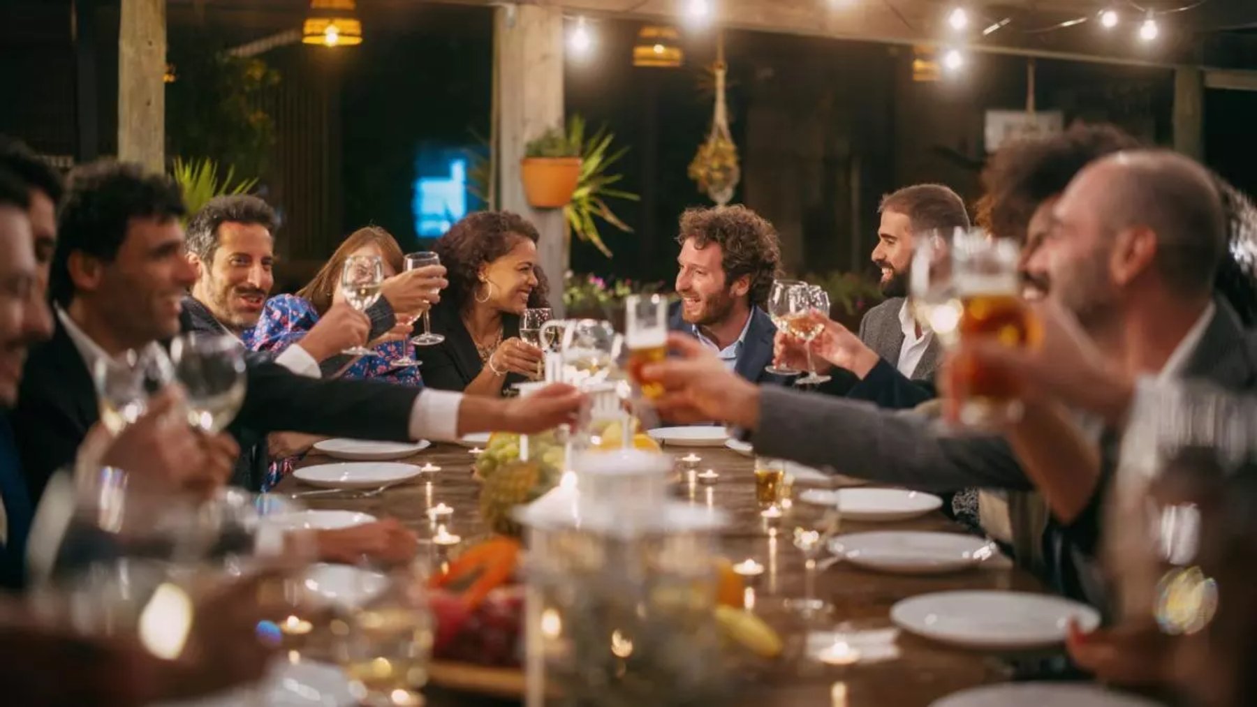 Cena de empresa.