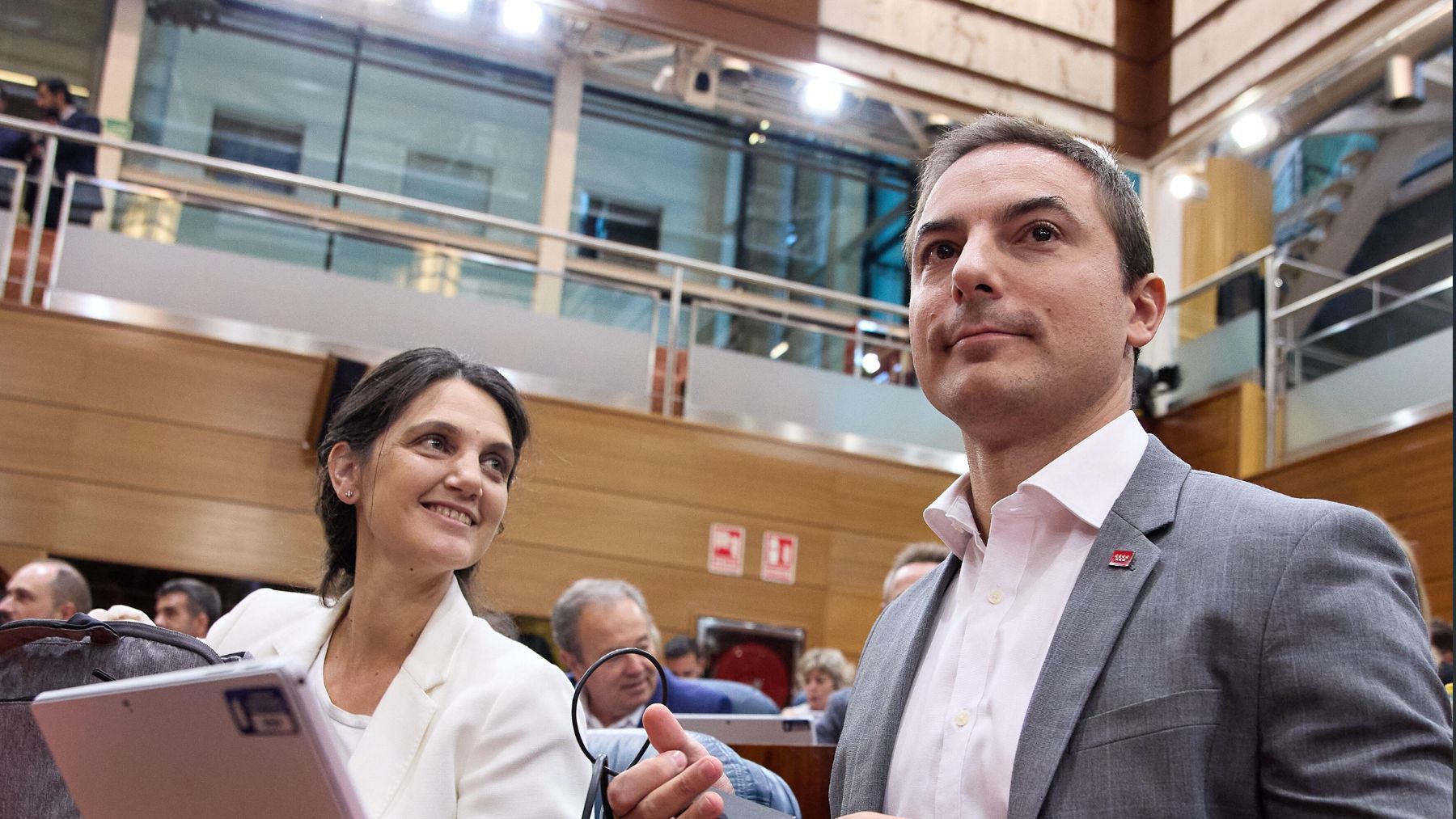 Pilar Sánchez Acera y Juan Lobato. (Foto: EP)