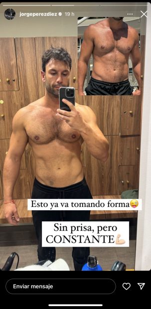 Jorge Pérez muestra su físico en redes sociales. (Instagram)