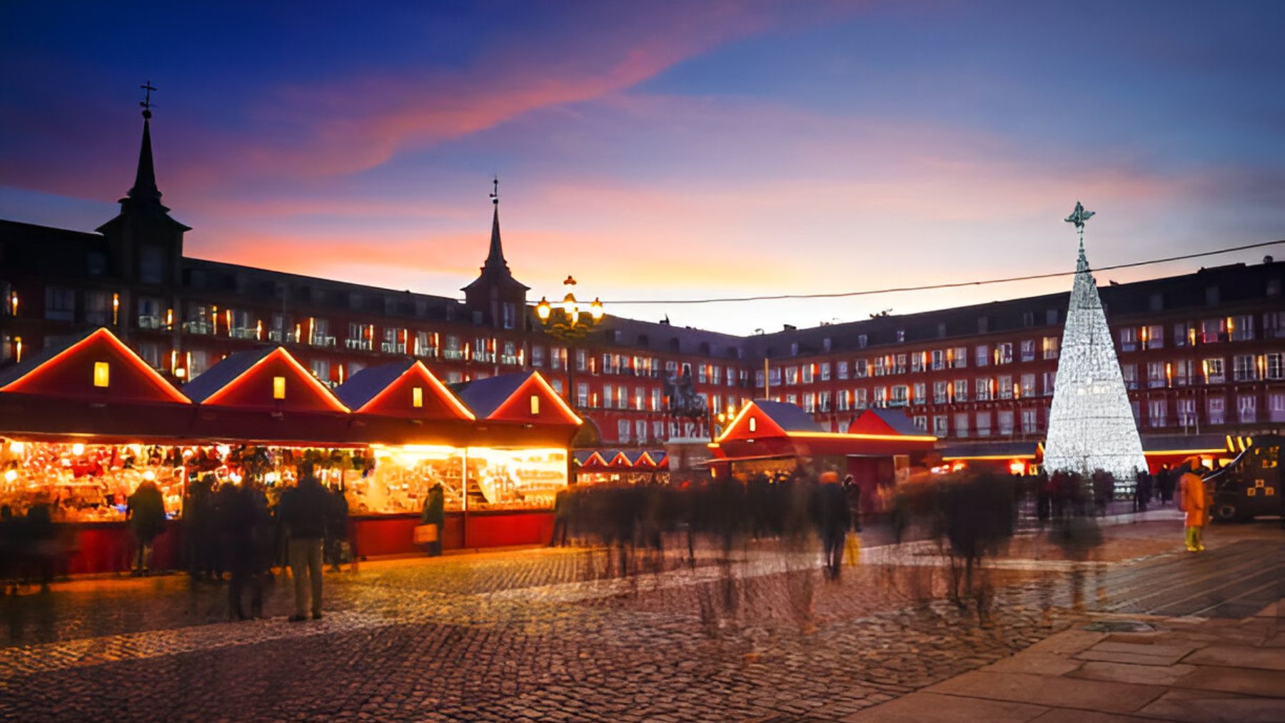 Plaza Mayor de Madrid por Navidad.