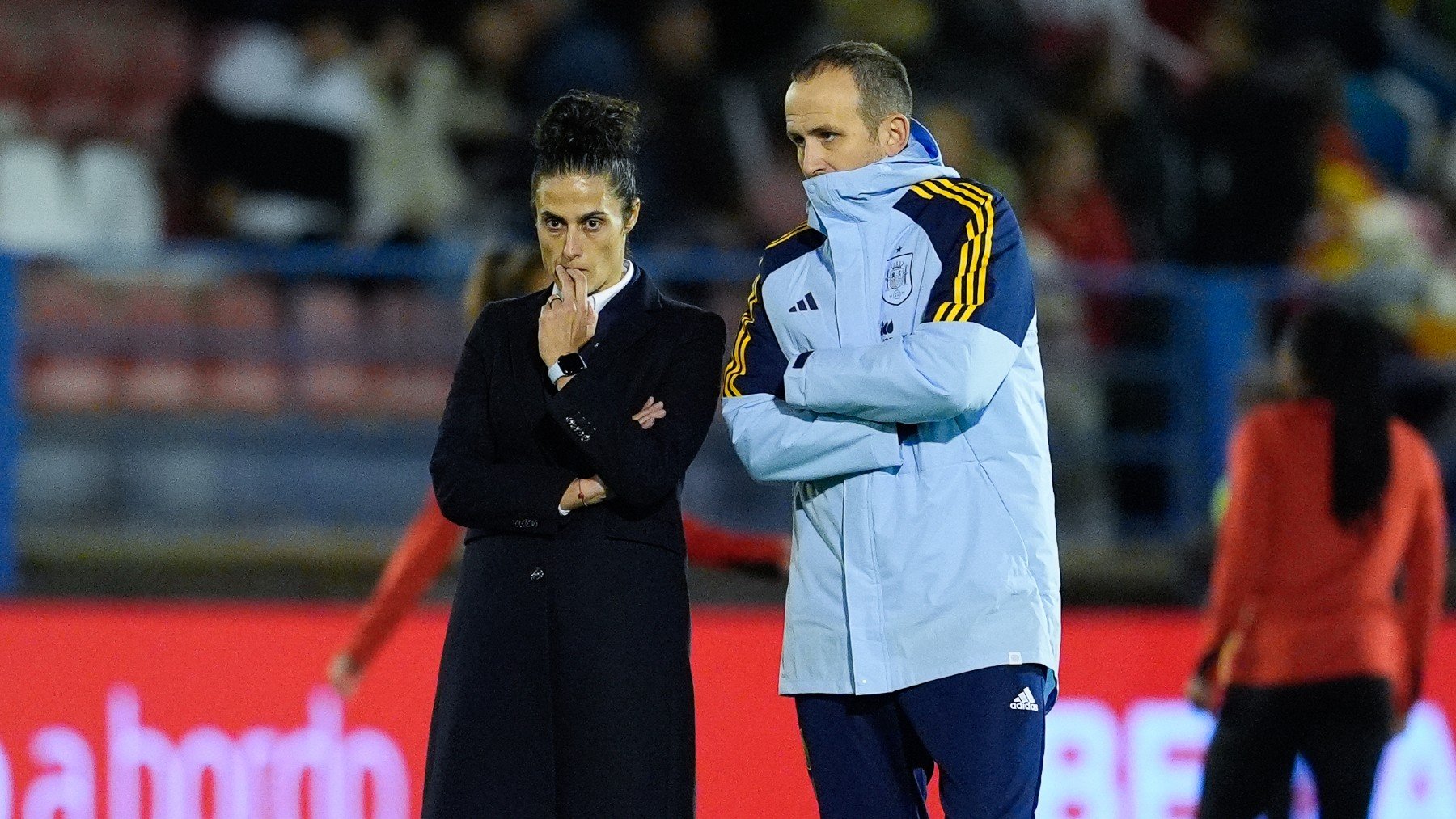 Montse Tomé, en un partido de la selección española. (EP)