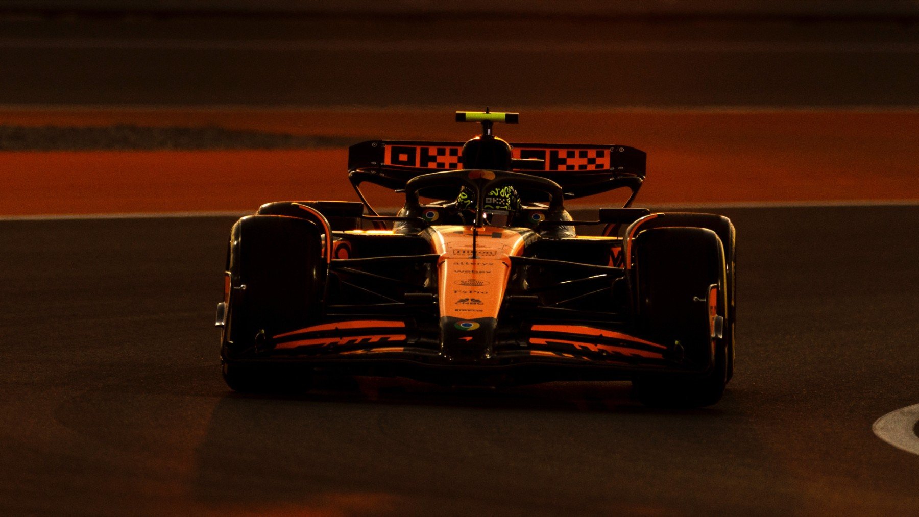 Lando Norris, durante la clasificación para la carrera al sprint del GP de Qatar. (EFE)