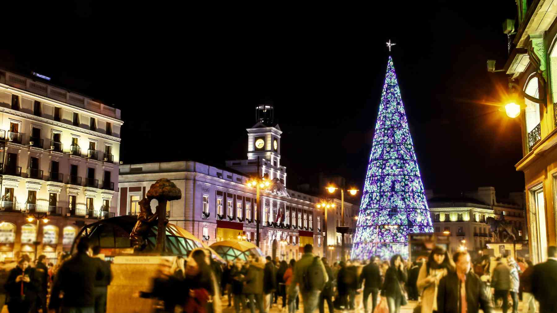 Puerta del Sol en Navidad.