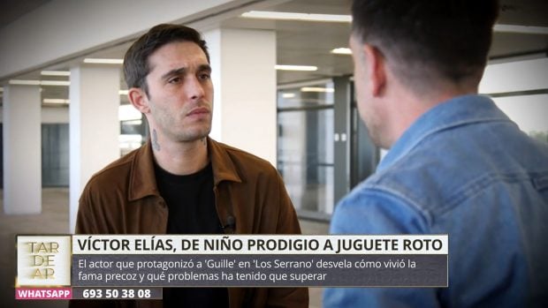 Víctor Elías concede una entrevista a TardeAR. (Mediaset)