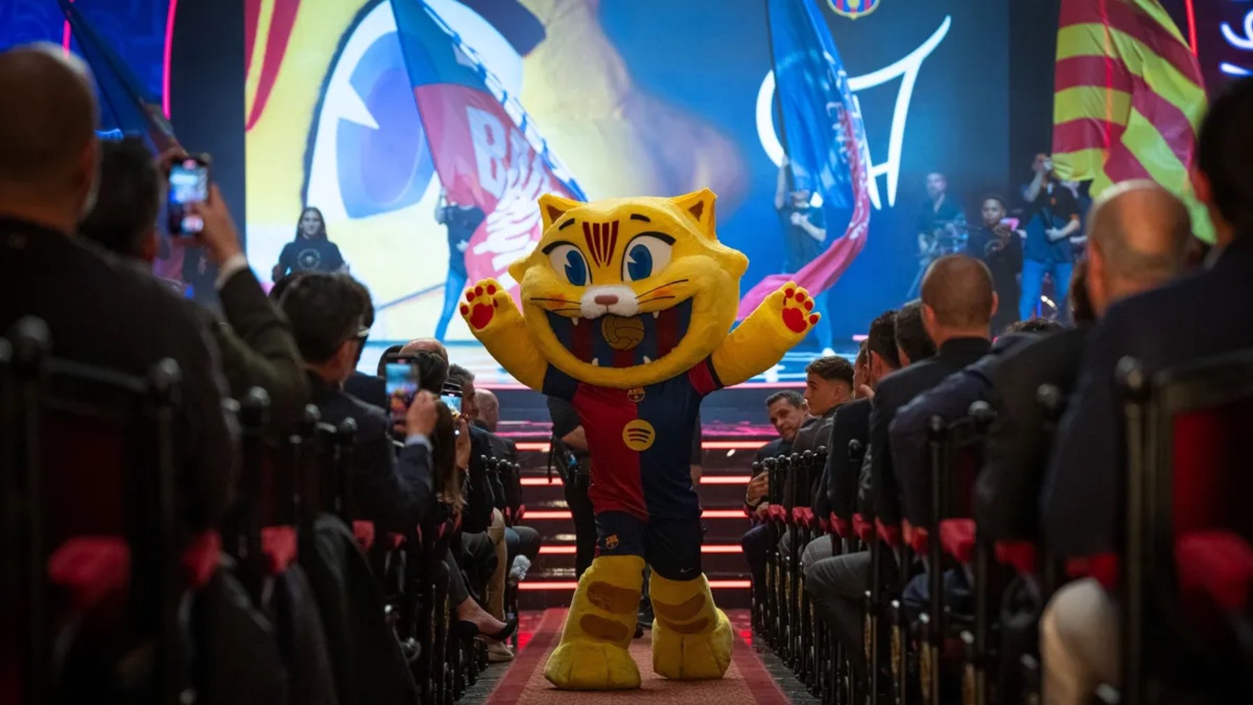 Cat, la nueva mascota del Barcelona. (FC Barcelona)