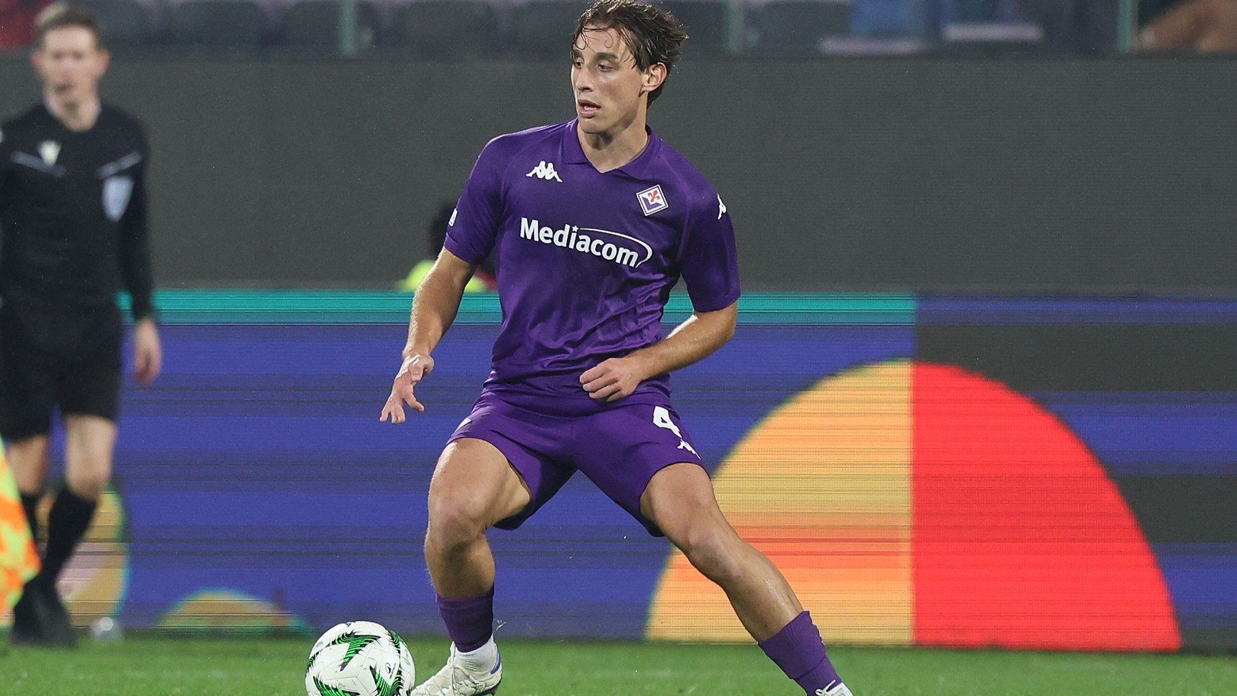 Edoardo Bove, durante un partido con la Fiorentina. (Getty)