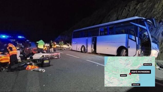 accidente autobús Pirineos, Porté-Puymorens