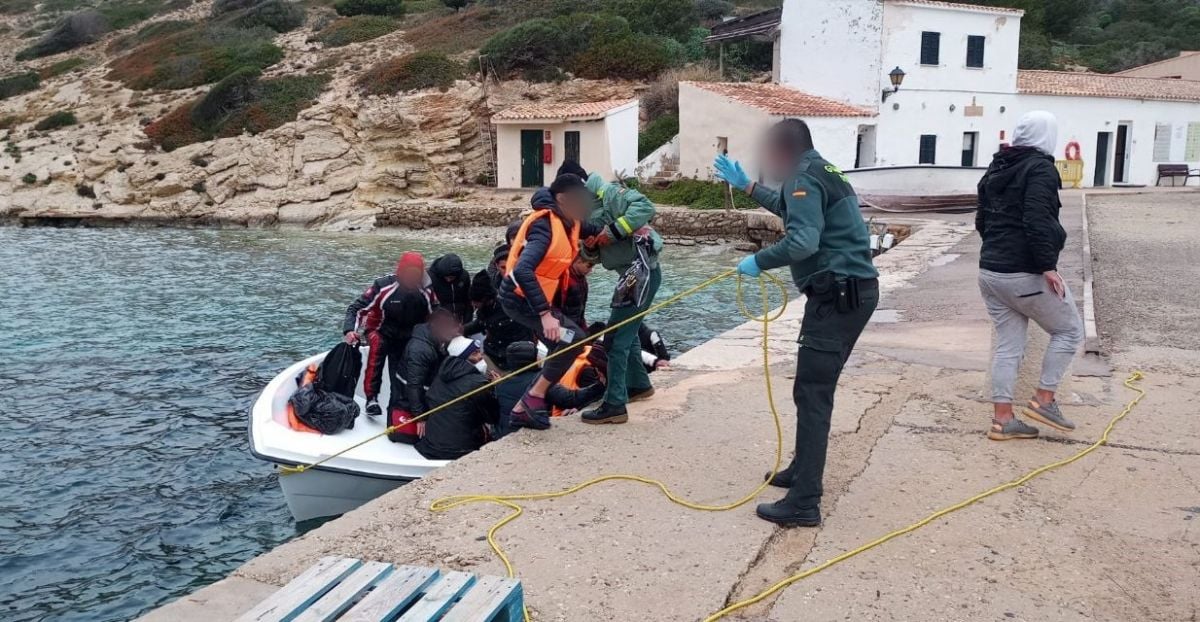 Una patera localizada en Mallorca.