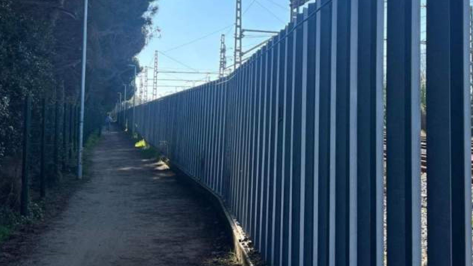 La zona donde actuaban los atracadores junto a la estación de Blanes.