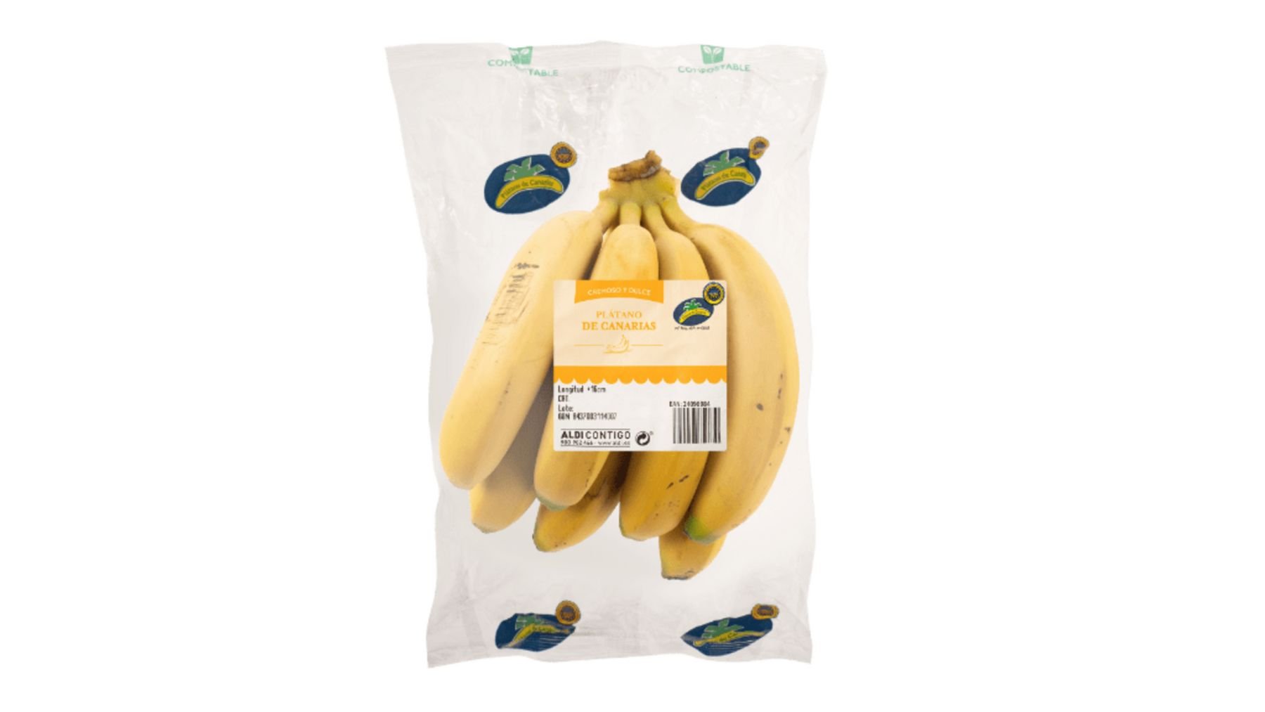 Plátanos de Canarias, Aldi, supermercados