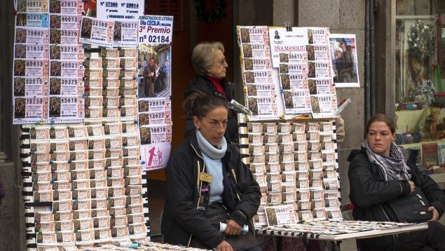 Puesto de venta, Billetes, Lotería de Navidad, Madrid, Gordo de Navidad