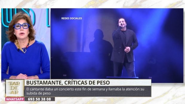 Ana Rosa Quintana habla del revuelo generado por el cambio físico de David Bustamante. (Mediaset)