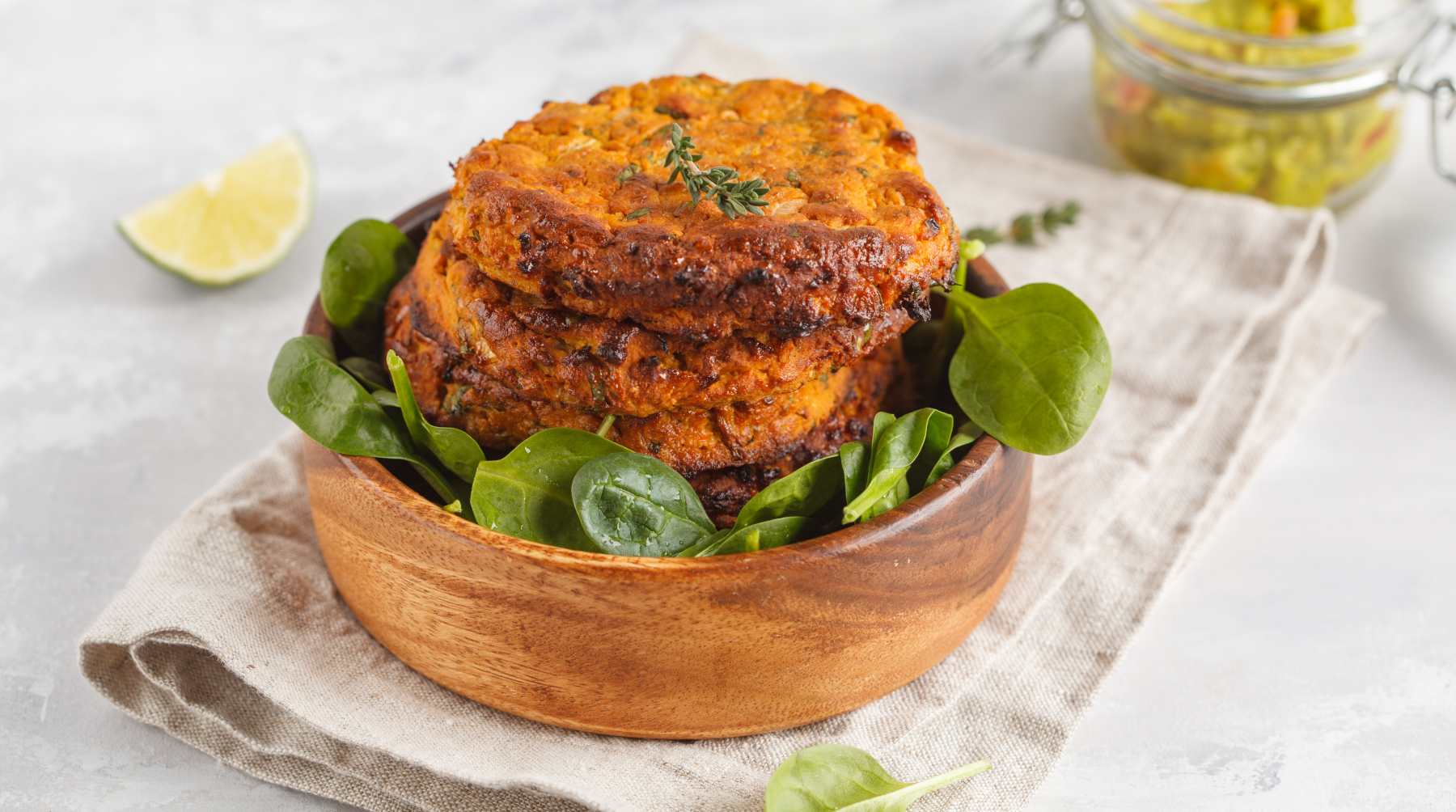 Hamburguesas de arroz y zanahoria.