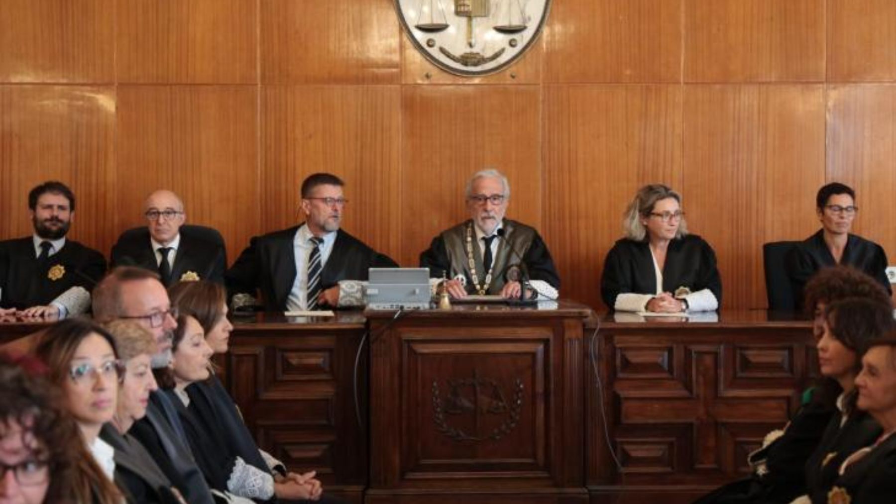 Carlos Gómez (centro) en la inauguraciòn del año judicial en Baleares.