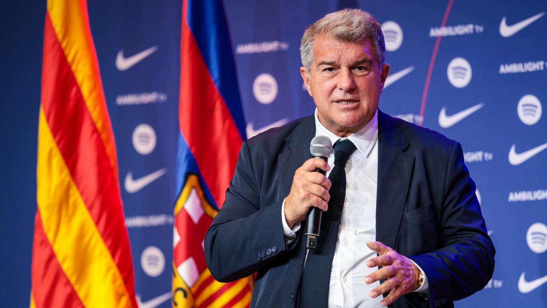 Joan Laporta, en un acto reciente. (Getty)