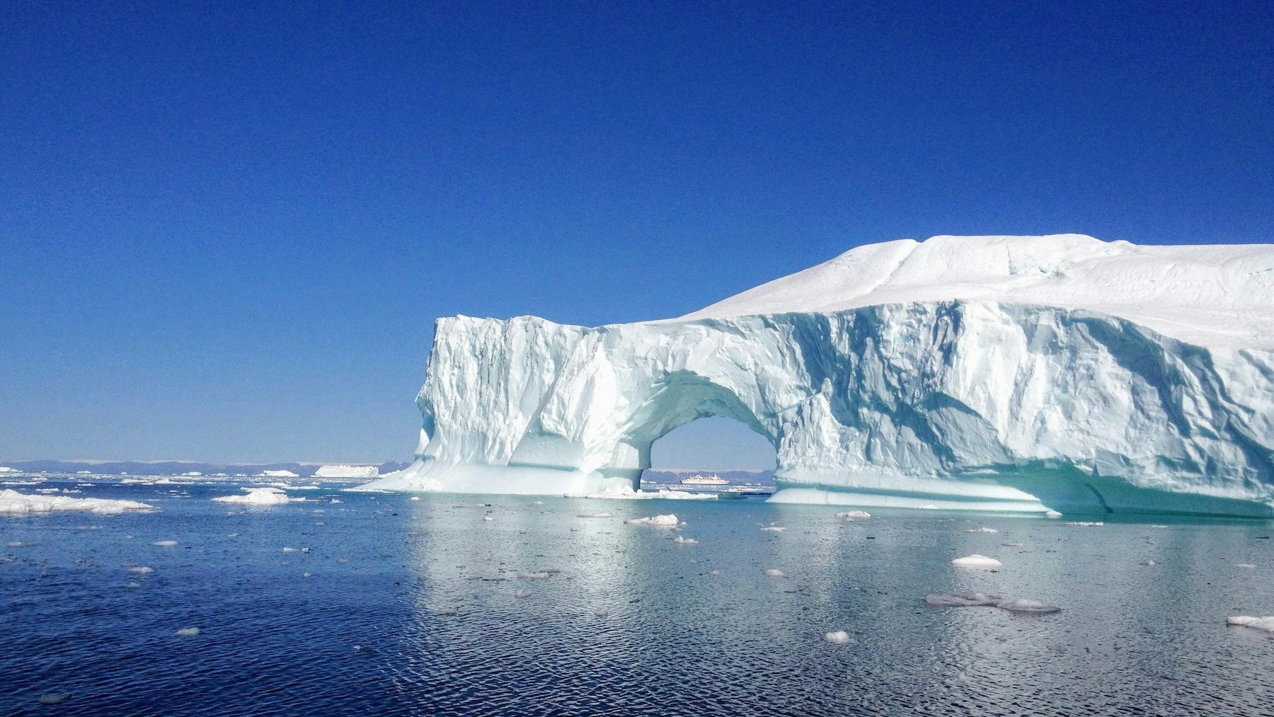 Glaciar en Groenlandia. Foto: Pexels.