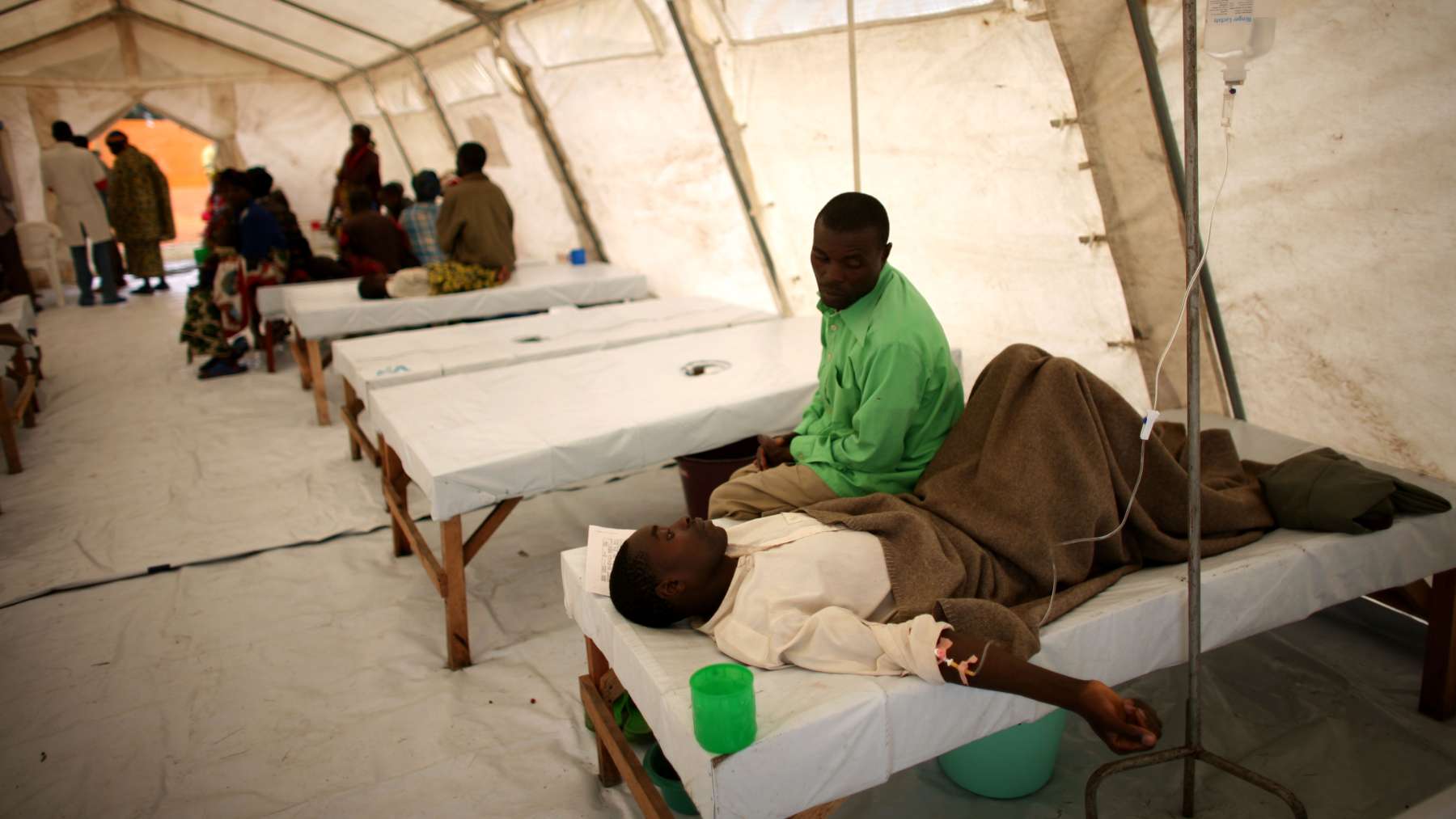 Un hospital de emergencia en el Congo.