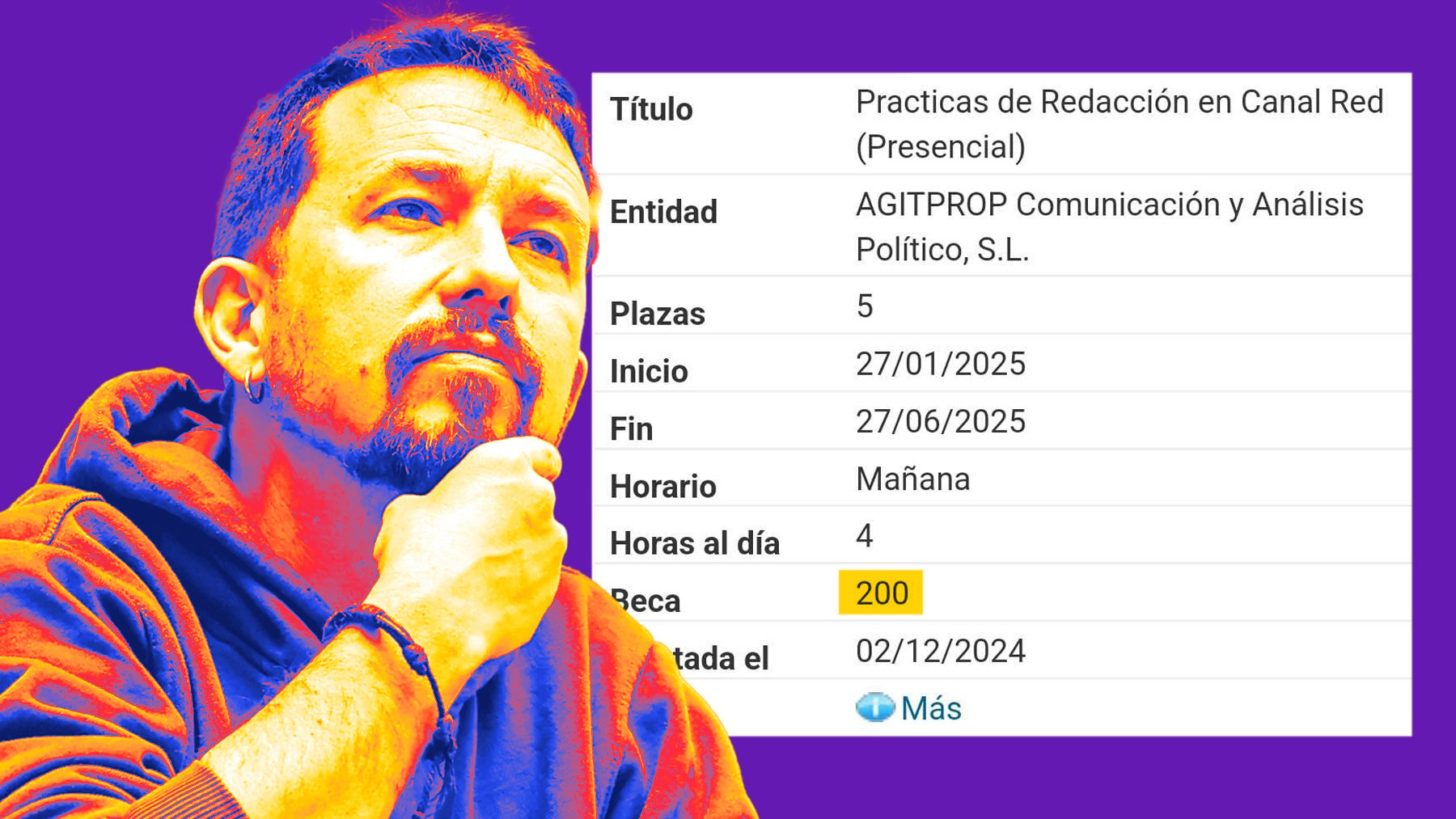 Pablo Iglesias, fundador de Podemos y ‘Canal Red’.