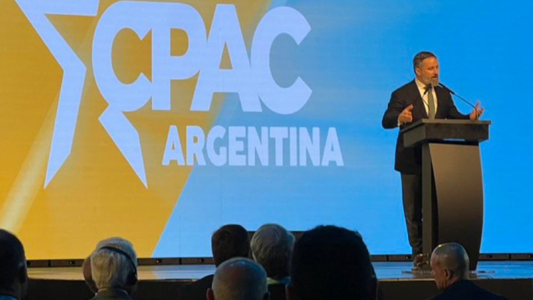 Santiago Abascal en Buenos Aires en la conferencia conservadora CPAC.