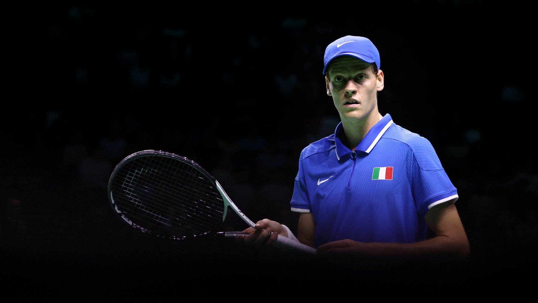 Jannik Sinner, durante un partido de la Copa Davis 2024. (Getty)