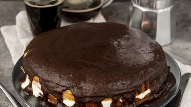 Tarta de la abuela, tarta de galleta, tarta de chocolate, postre