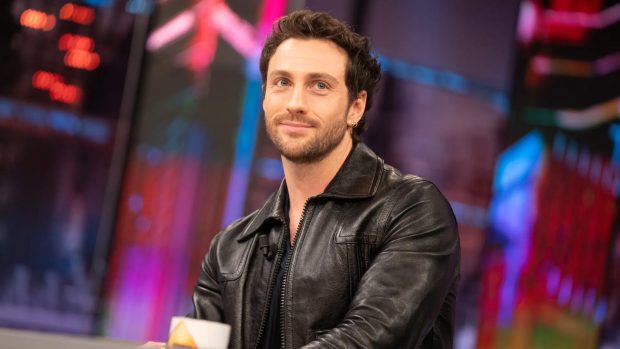 Aaron Taylor-Johnson en el plató de El Hormiguero. (Atresmedia)