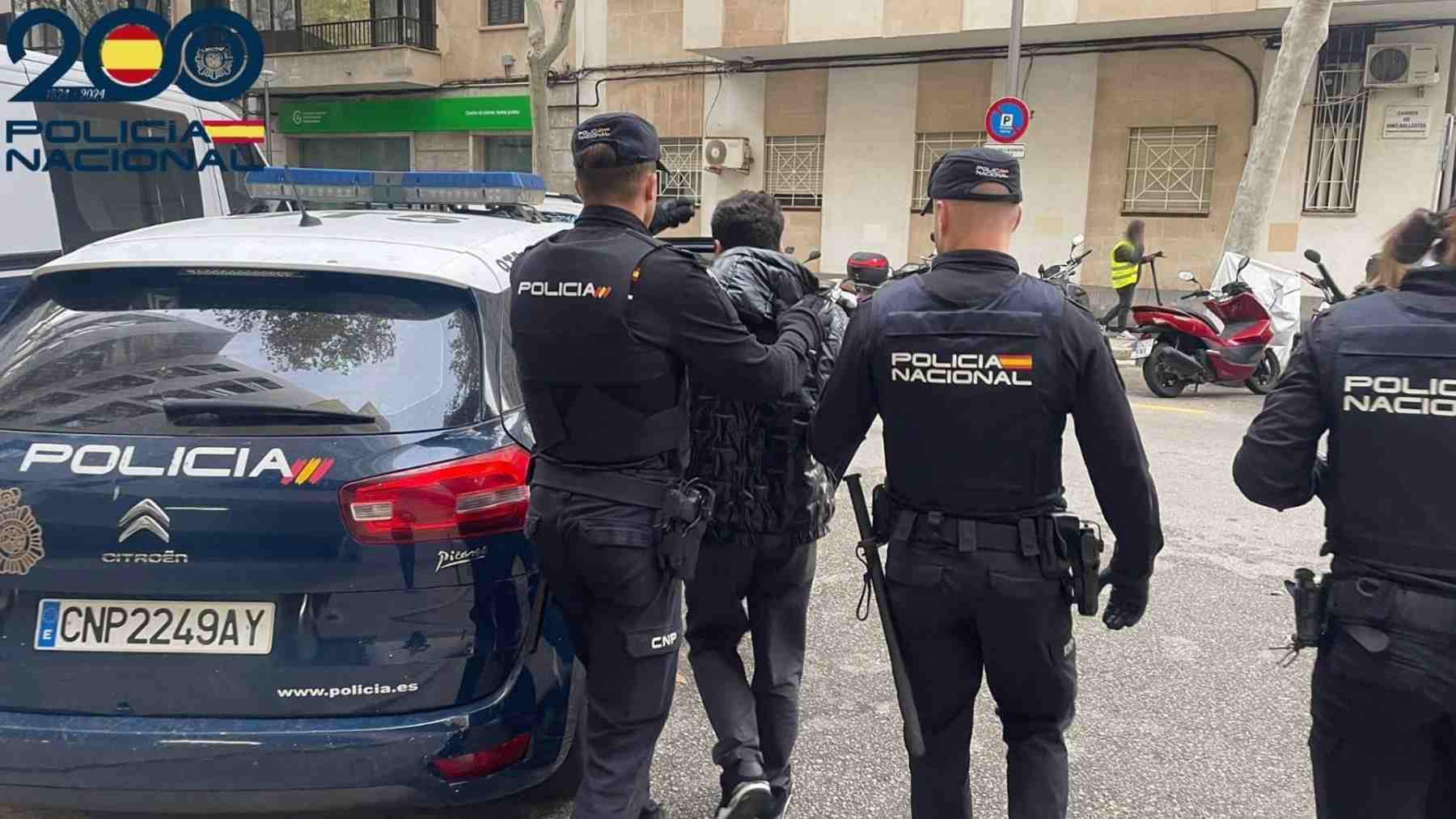 Imagen de uno de los detenidos en Palma.