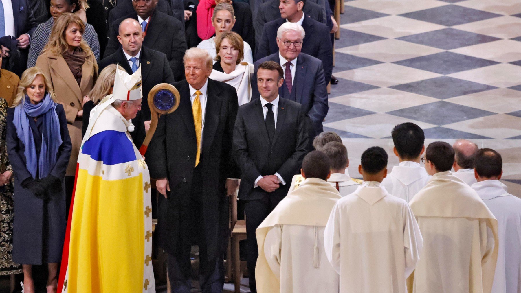 Celebración de la reapertura de la catedral de Notre Dame. (Foto: Efe)