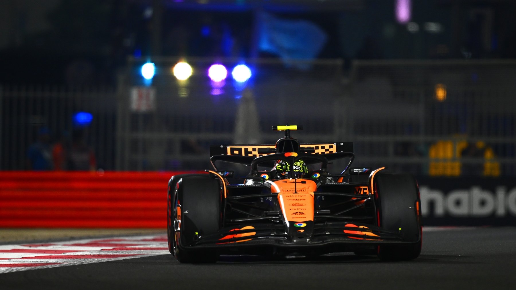 Norris, pole en Abu Dabi. (Getty)