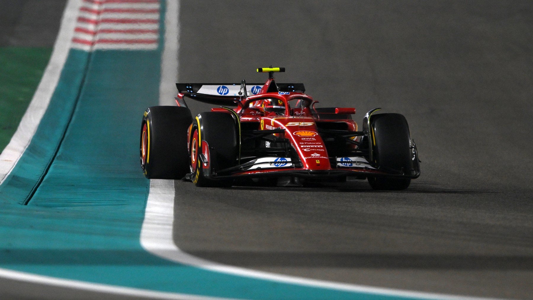 Carlos Sainz durante el GP de Abu Dabi de F1. (Getty)