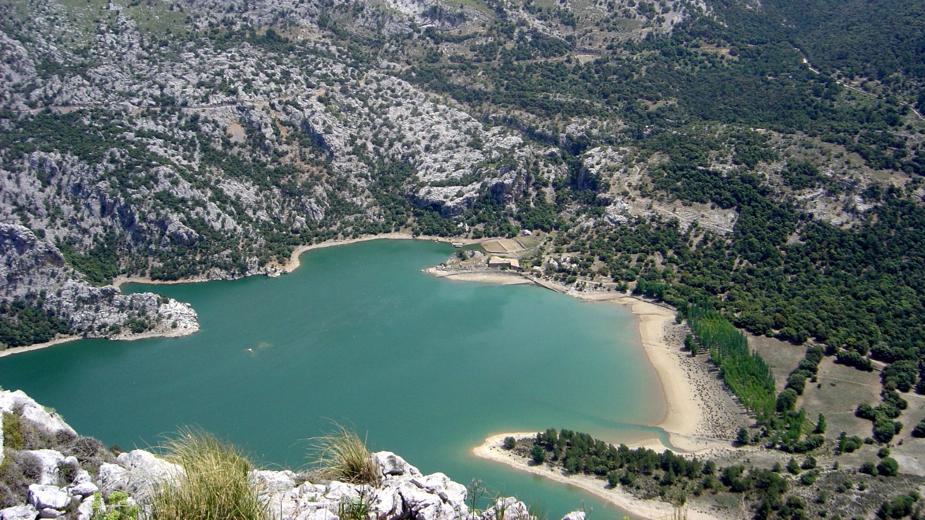 El embalse del Gorg Blau, Mallorca.