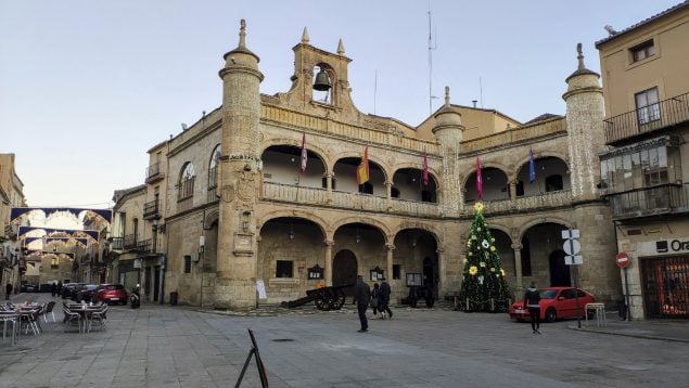 Ciudad Rodrigo, Pueblo de Castilla-León, España, Plaza Mayor