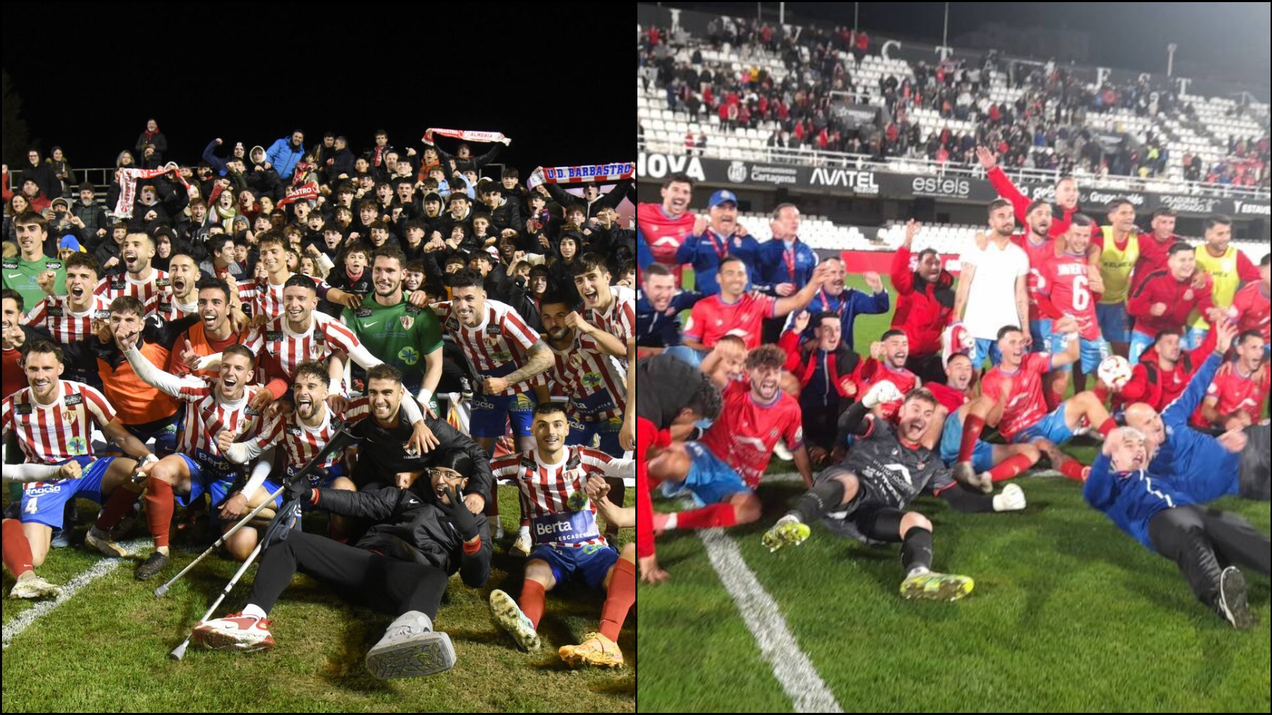 Barbastro y Minera celebran el pase a dieciseisavos de Copa.