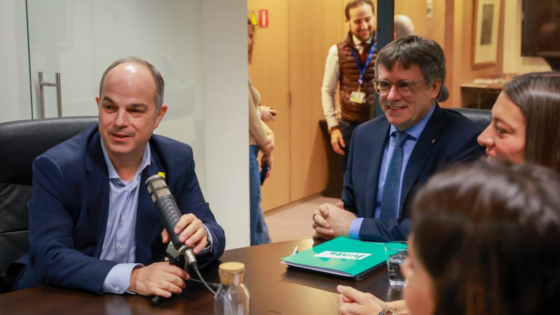 Jordi Turull y Carles Puigdemont. (Foto: X)