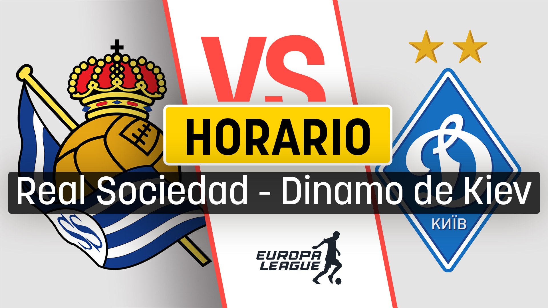 Horario Real Sociedad – Dinamo de Kiev: a qué hora es el partido y dónde ver la Europa League.