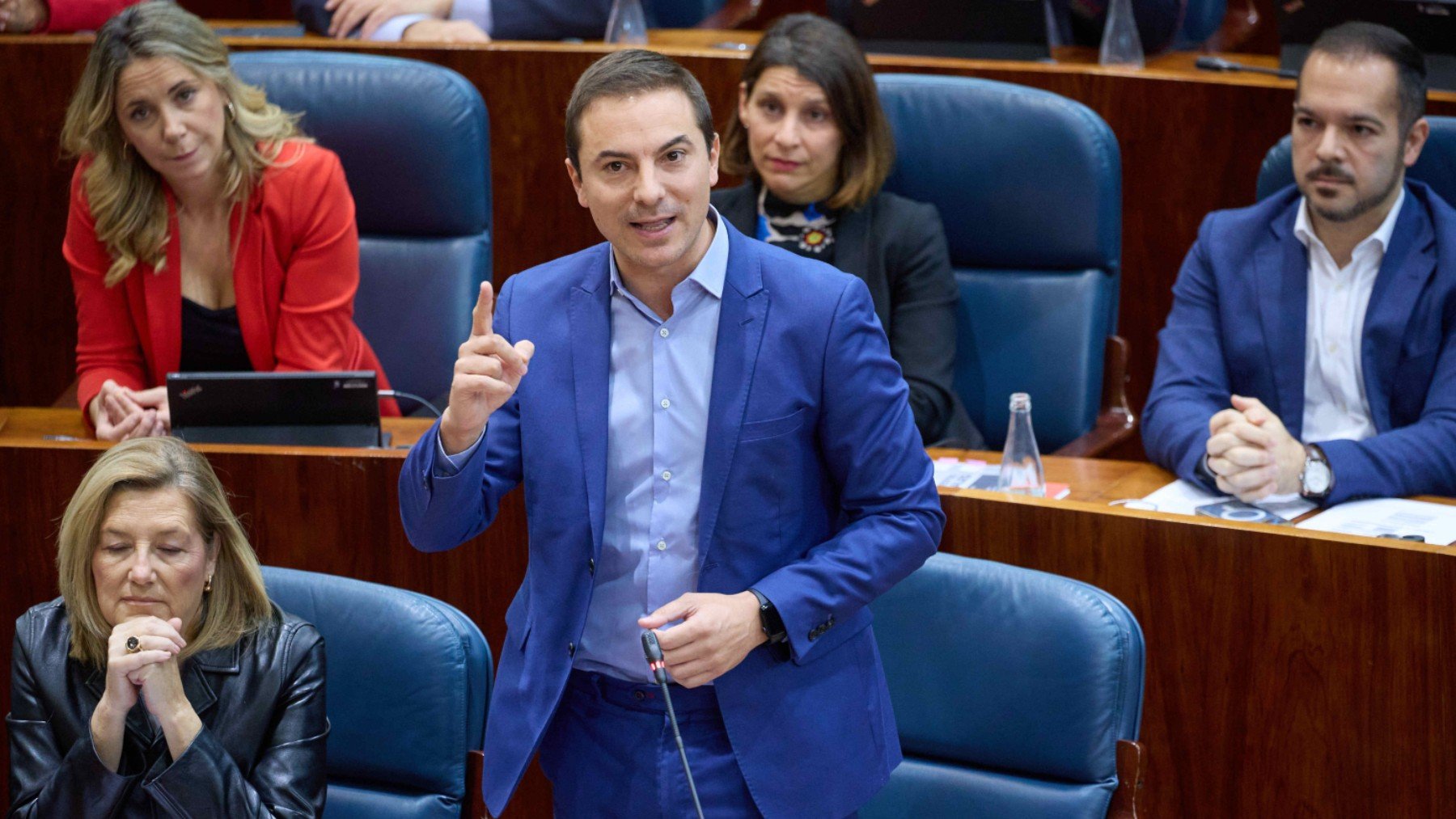 Juan Lobato en la Asamblea de Madrid. (Foto: Ep)