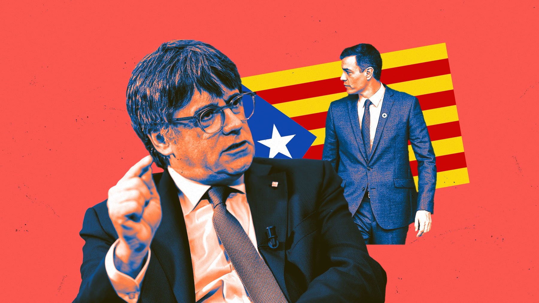 Carles Puigdemont y Pedro Sánchez.