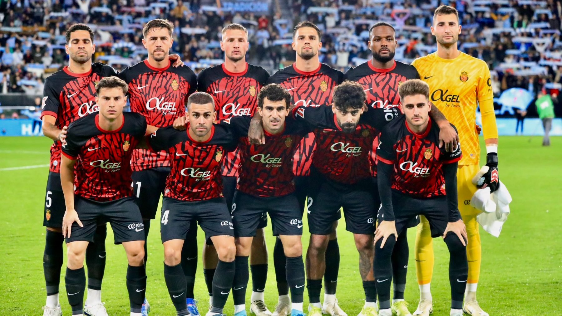 Alineación del Mallorca en Balaídos.