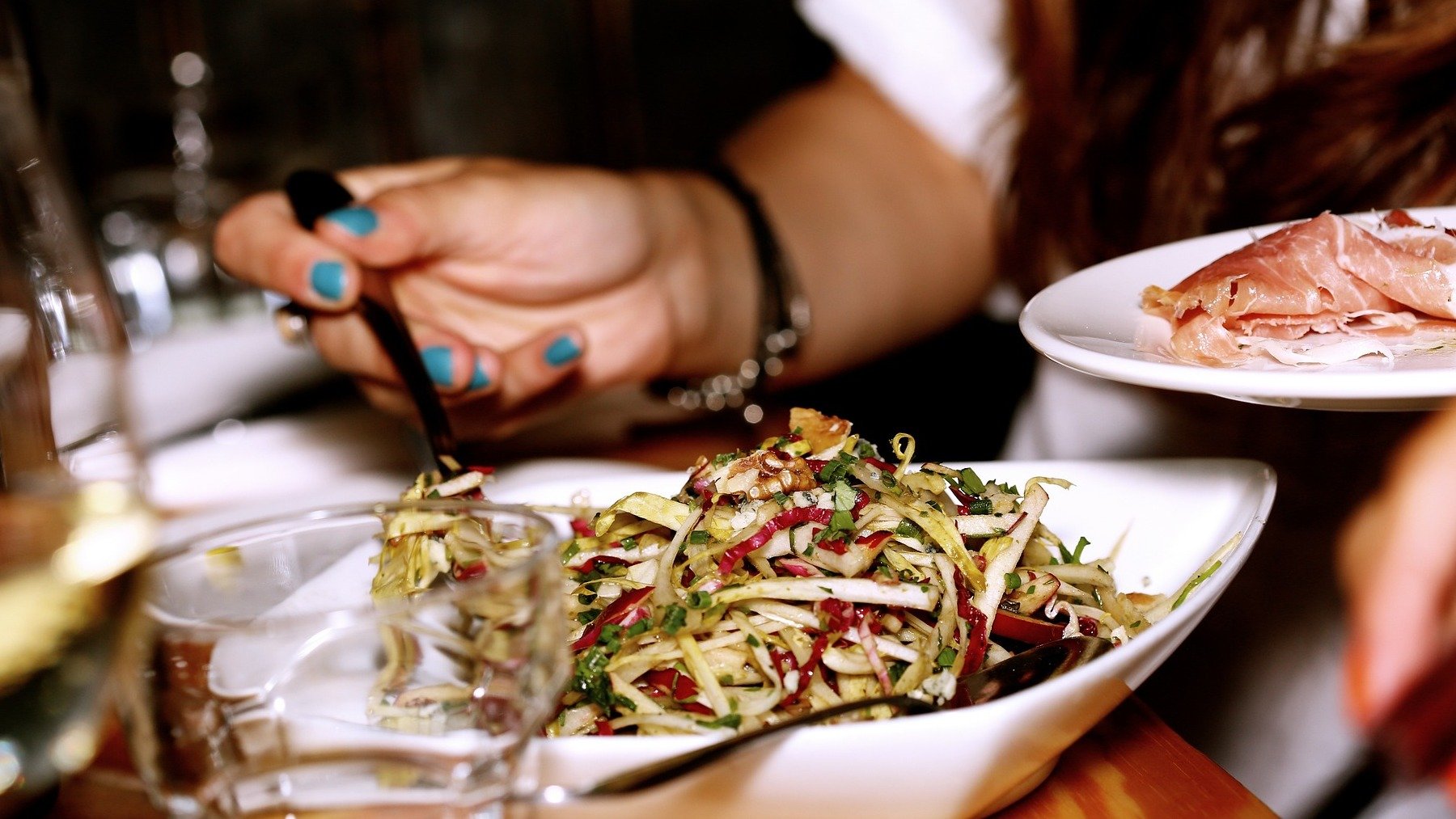 Plato de ensalada.