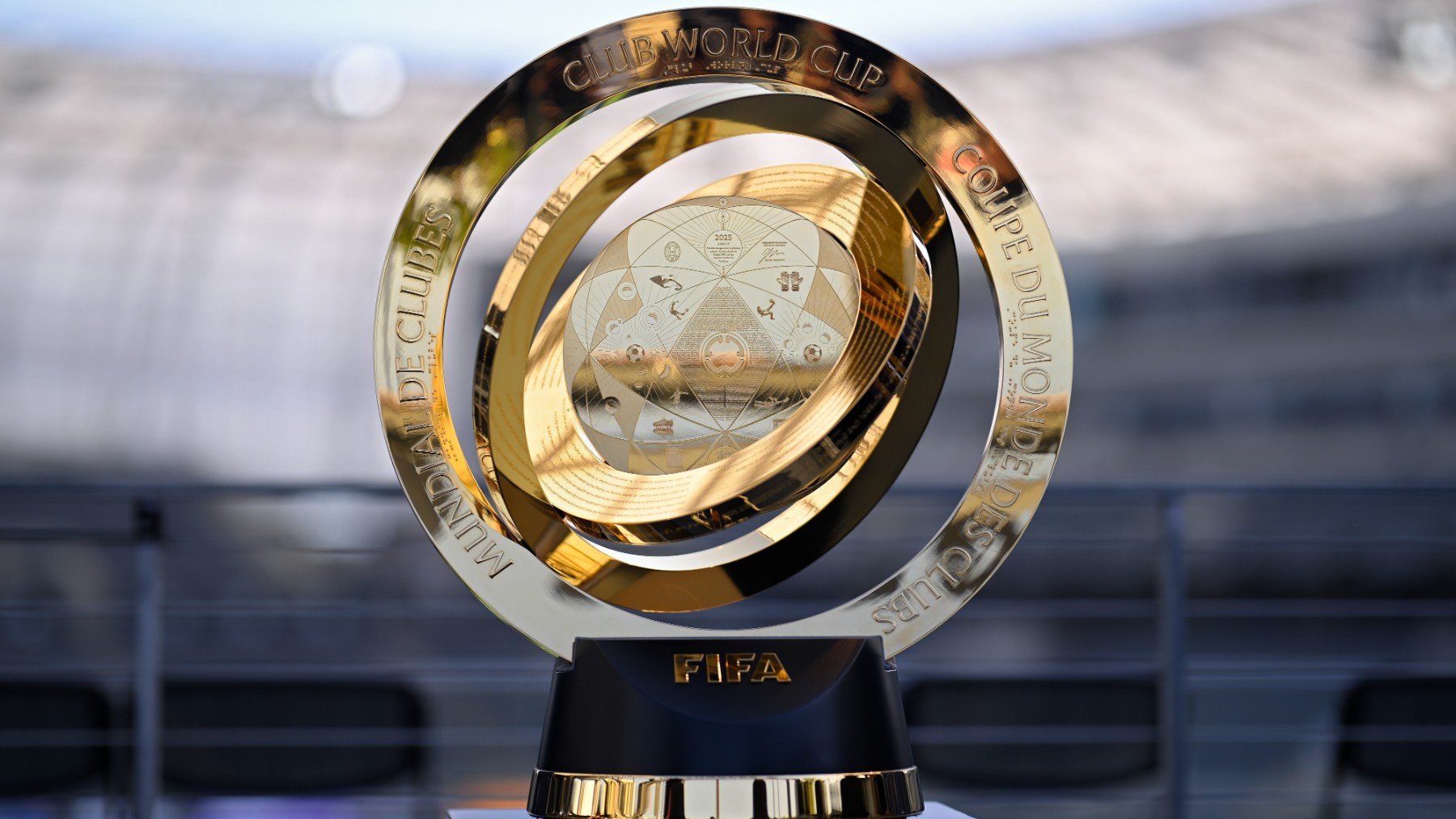 El trofeo del Mundial de Clubes. (Getty)