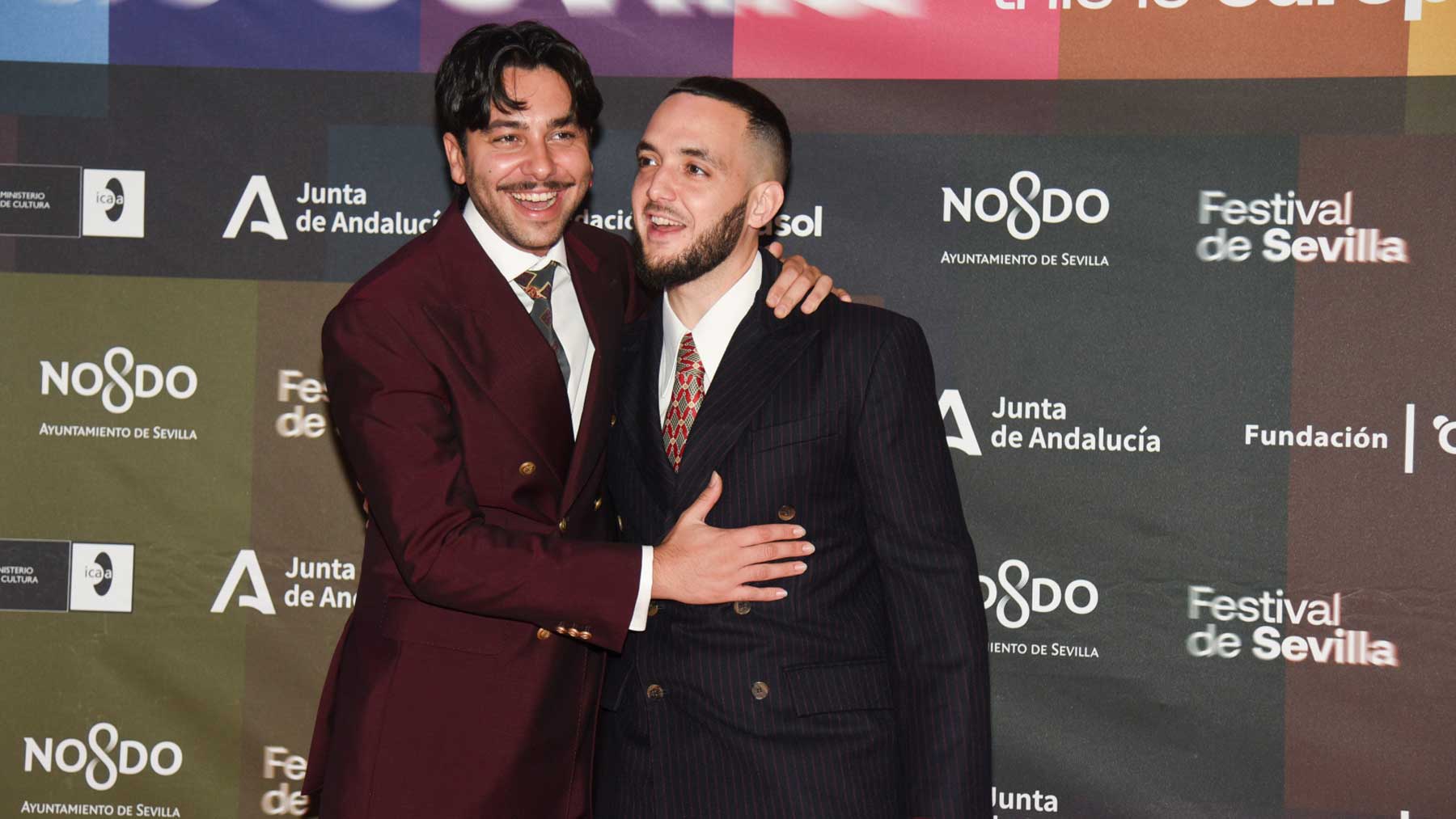 Yerai Cortés y C. Tangana durante el Festival Europeo de Cine de Sevilla (Foto: Gtres).