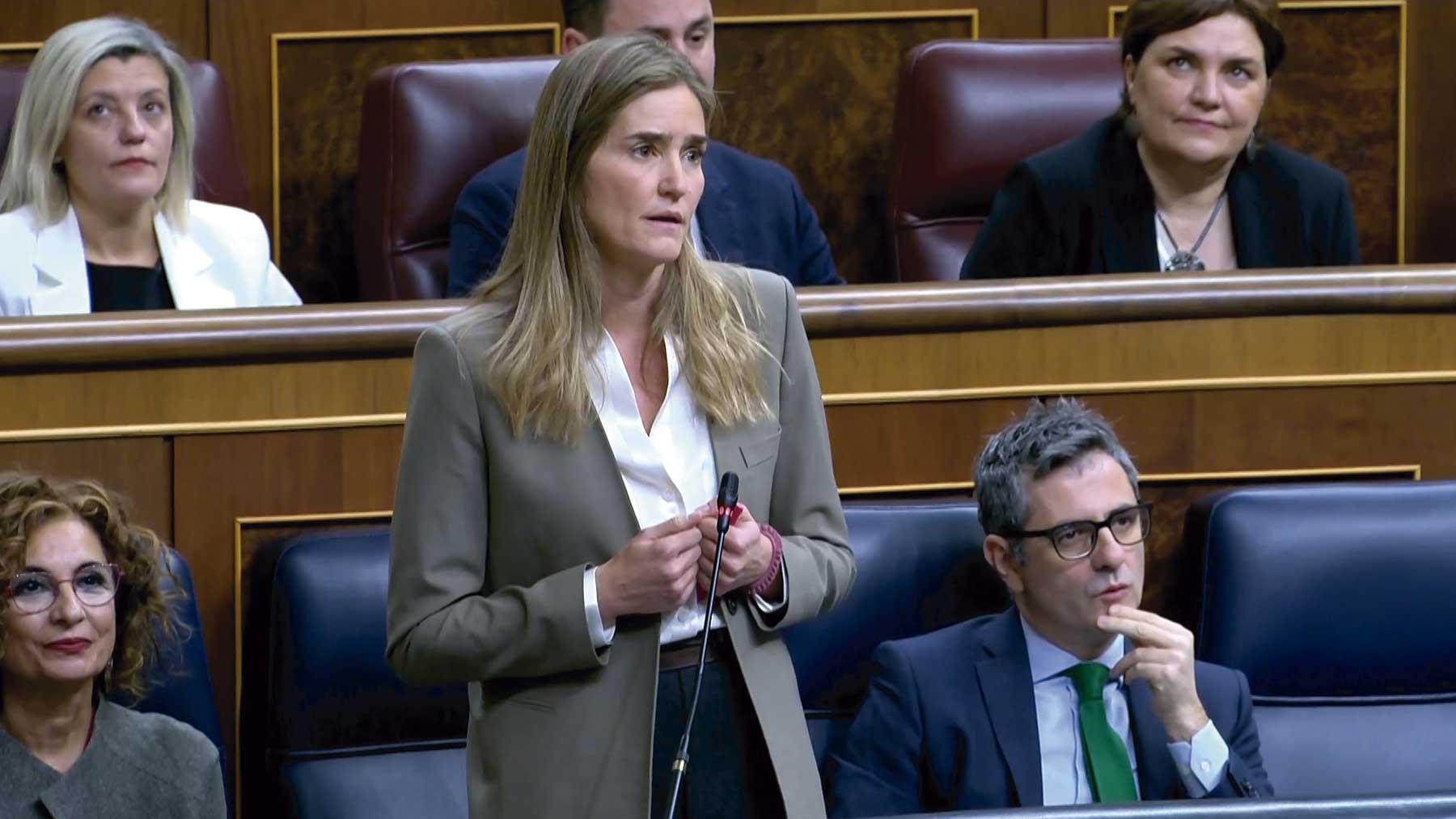 Sara Aagesen en el Congreso. Foto de EP.