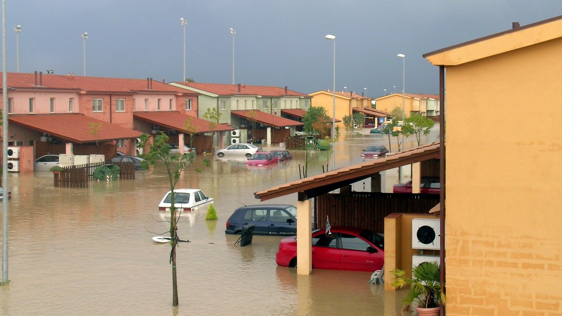 Pueblo inundado.