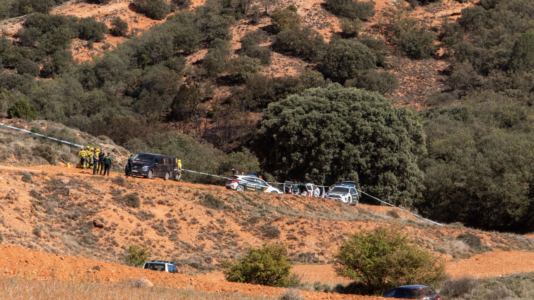 Inmediaciones de la zona del accidente en Teruel. (Foto: EP).