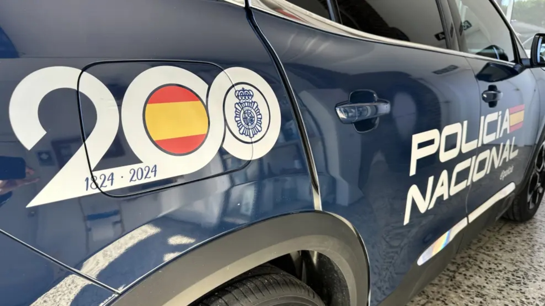 Vehículo de la Policía Nacional.