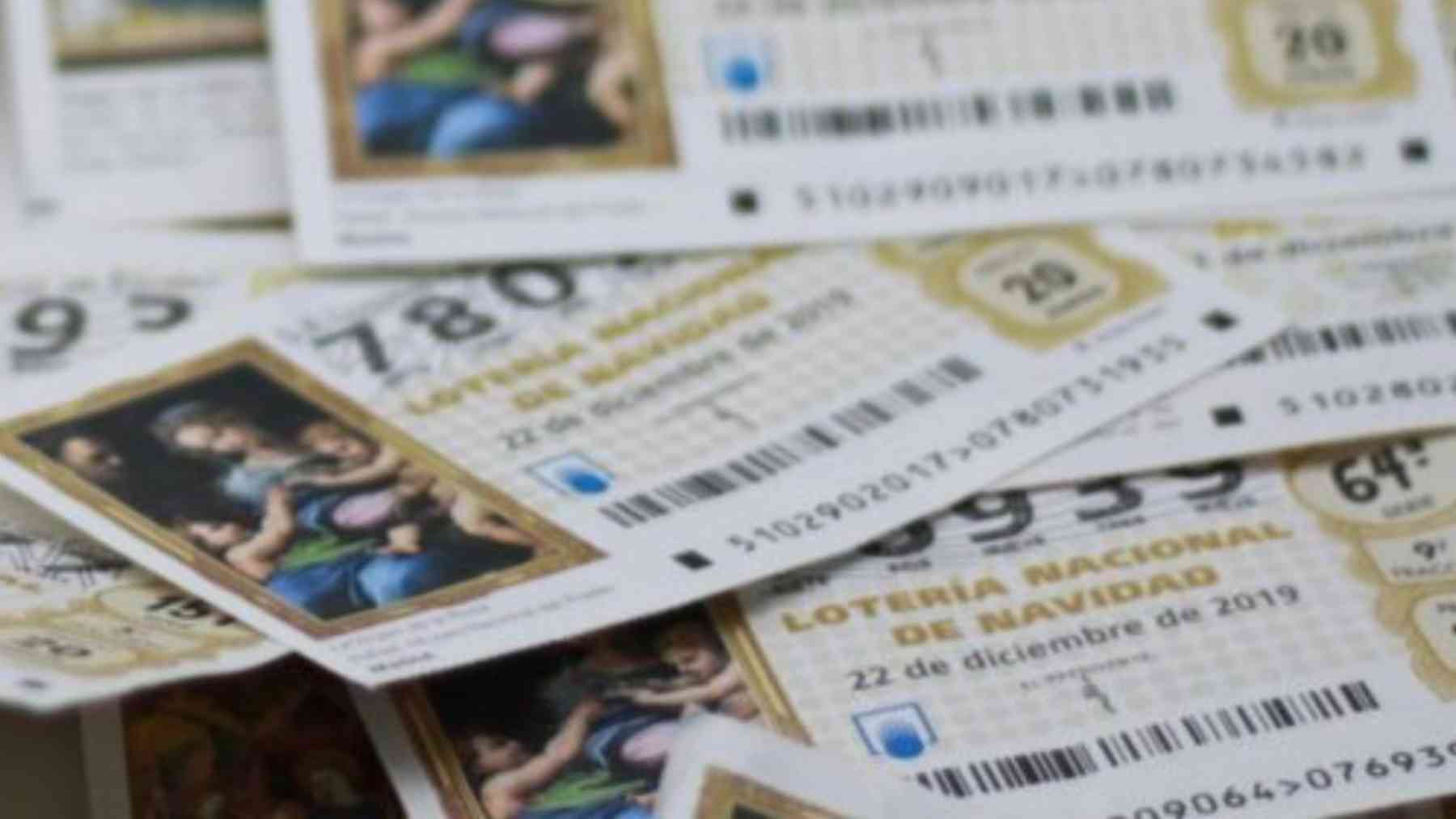 Décimos de la Lotería de Navidad.