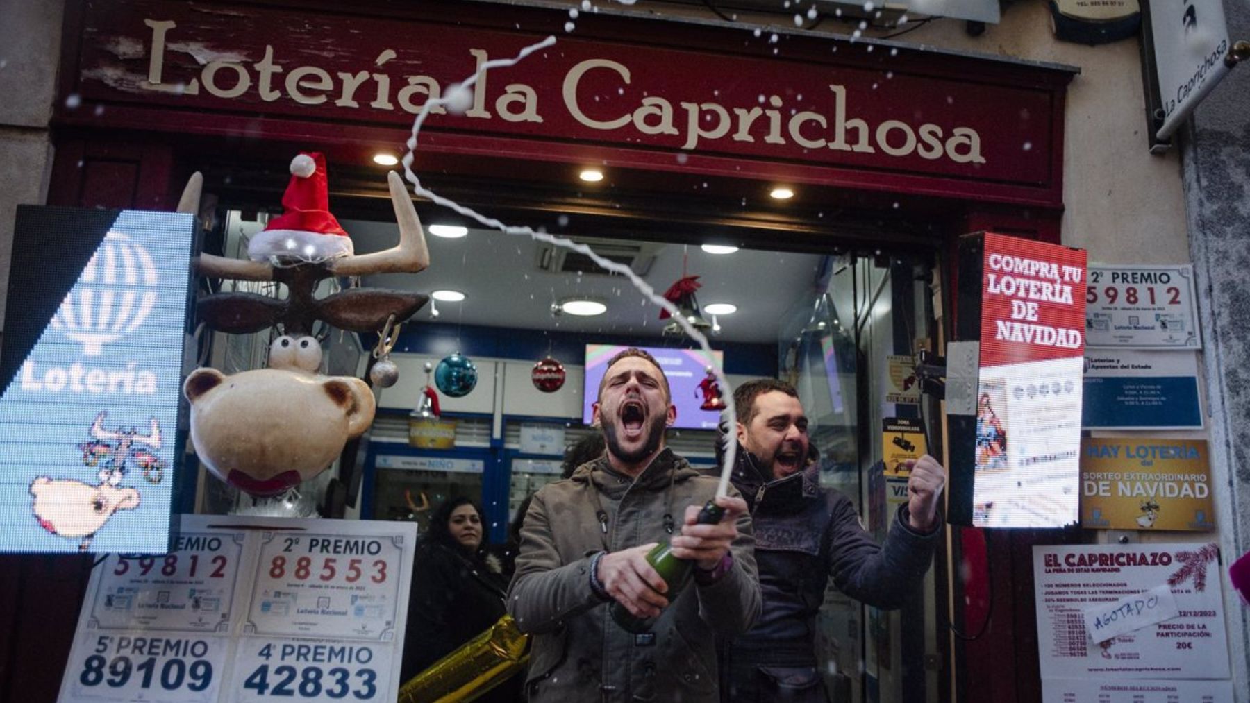 Administración de loterías La Caprichosa en Toledo. Foto: Europa Press
