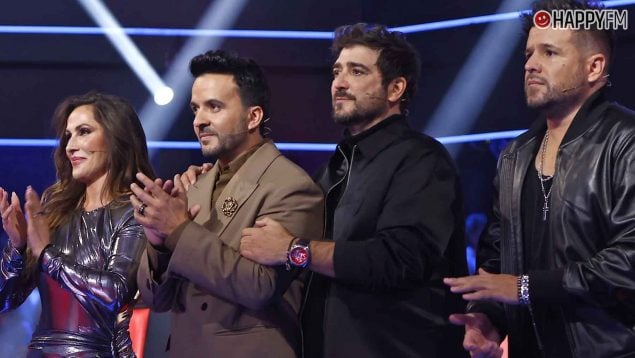 Malú, Luis Fonsi, Antonio Orozco y Pablo López, coaches de La Voz 2024 (Atresmedia).