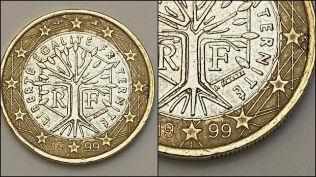 Moneda 1 euro 700