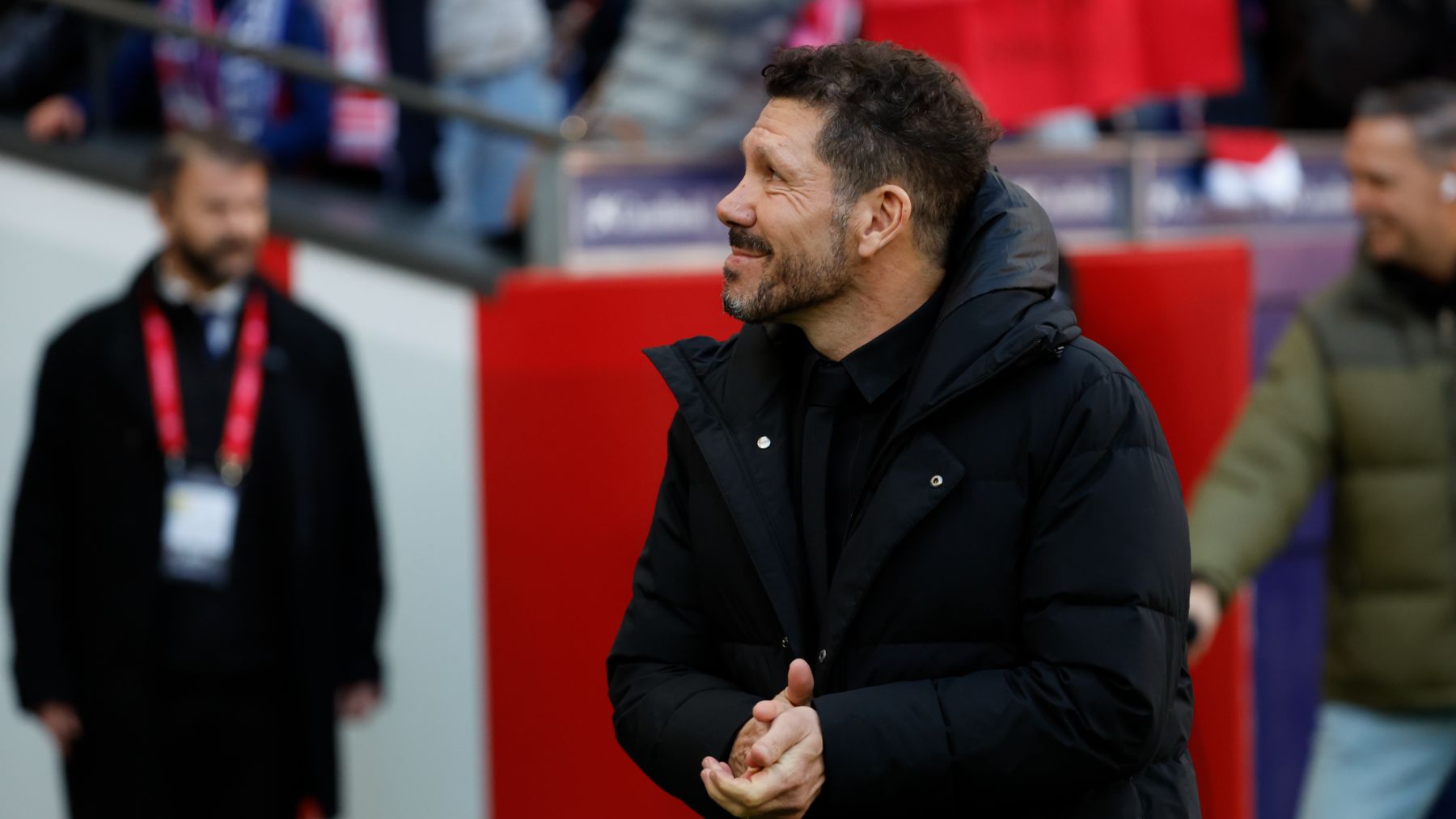 Simeone, durante el partido contra el Getafe. (EFE)